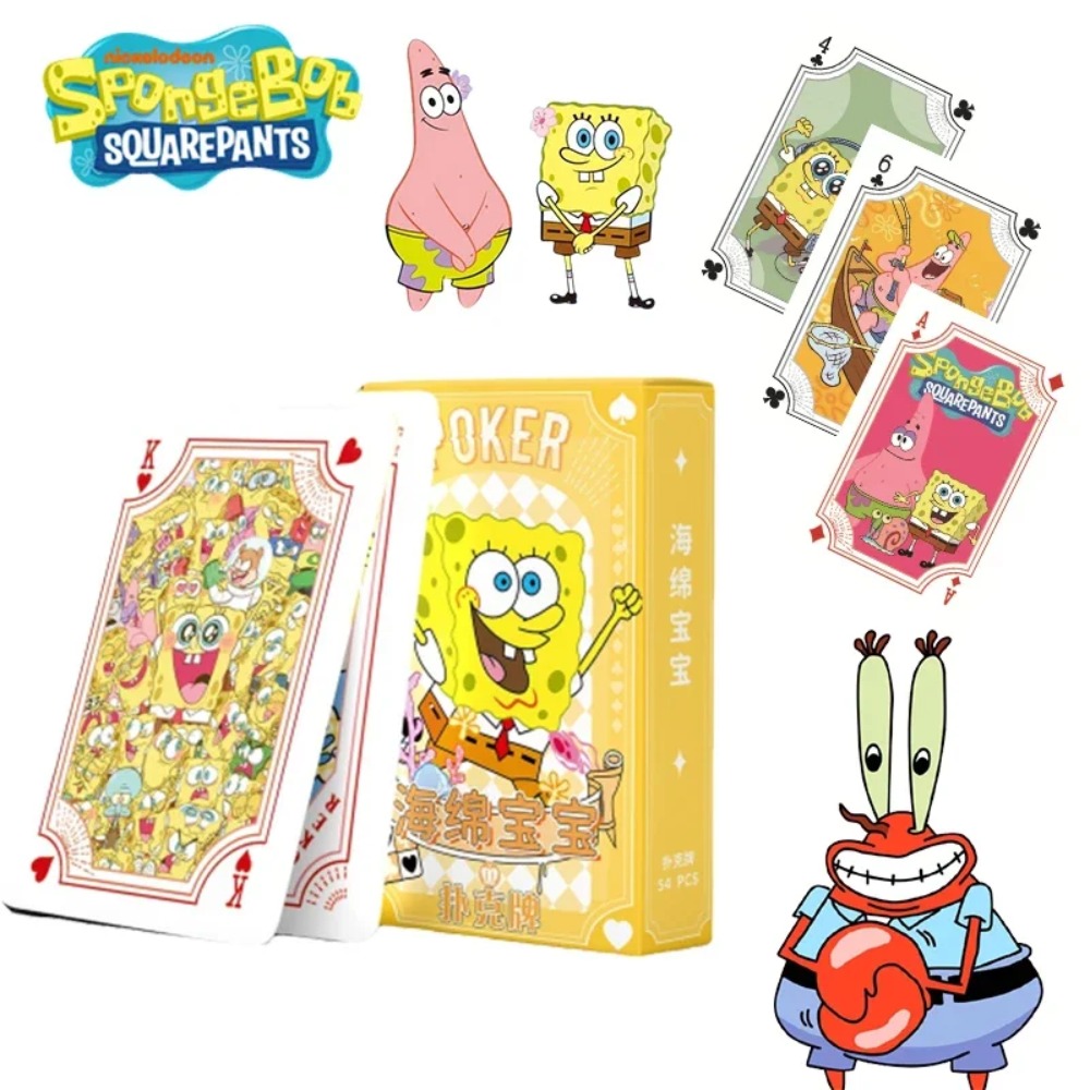 Themed Playing Card - 54 ورقة/صندوق بطاقات بوكر سبونج بوب