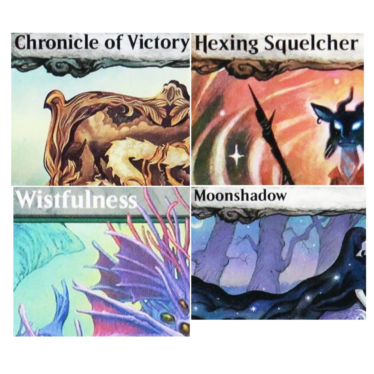 Themed Playing Card - بطاقات ECL 'Hexing Squelcher/Wistfulness/Vibrance' TCG M