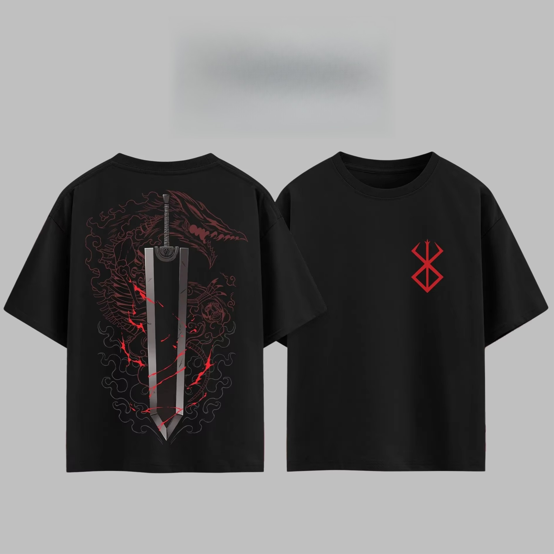 Anime Themed Merchandise - تي شيرت أنيمي ياباني بيرسيرك دراغونزلاير