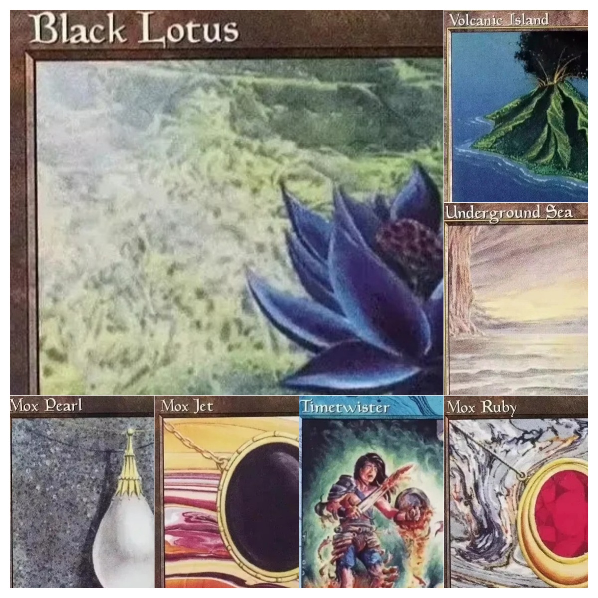 Themed Playing Card - 30th [blacklotus Scrubland] بطاقات لعبة TCG
