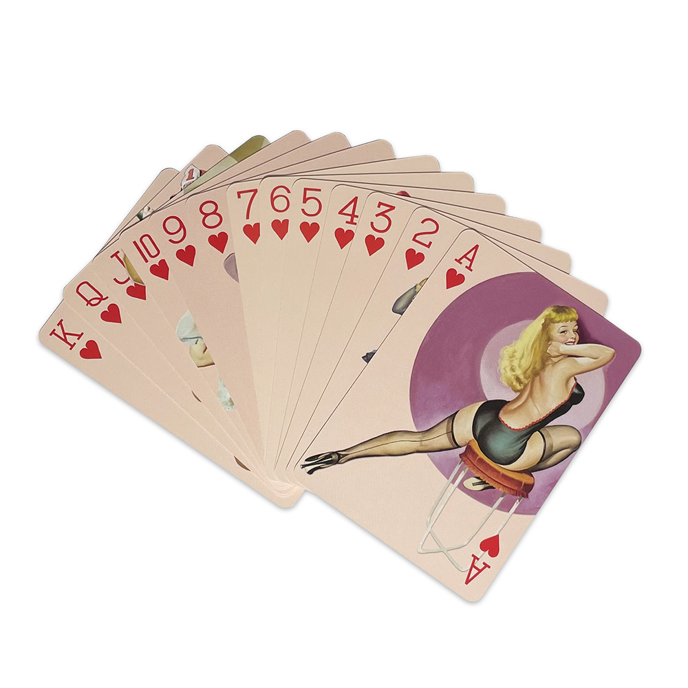 الأمريكية الرجعية مثير سيدة جم - مراجعة Themed Playing Card وسعره